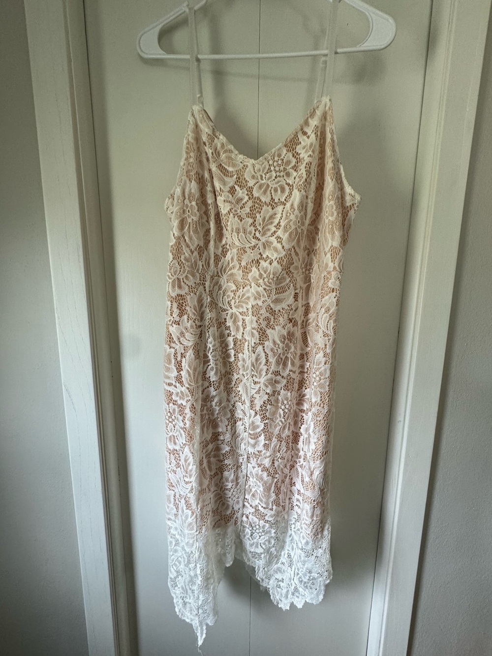 Lace Slip Dress in Cream - Elegant Women's Dress 12